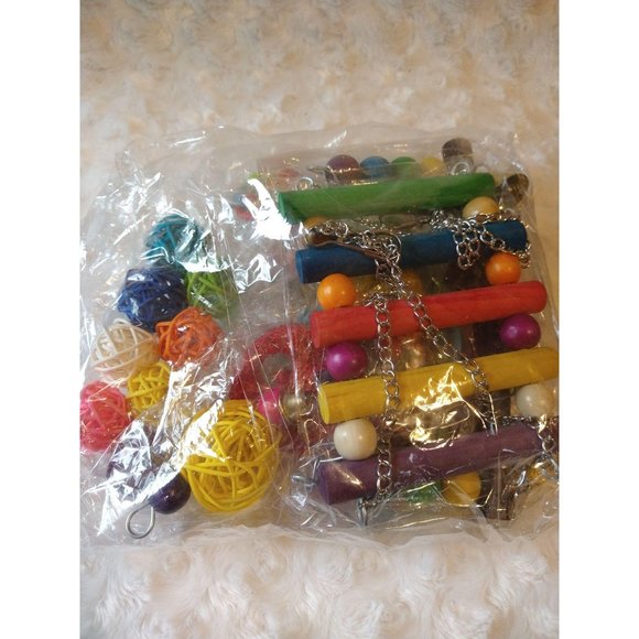 Bird Toys Parrot Toys 14 piece set, new. - Picture 2 of 2